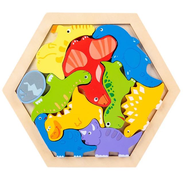 Puzzles Educatifs en Forme d’Hexagone