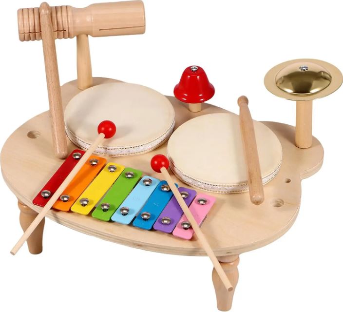 Kit Complet d'Instruments de Musique Éducatifs (Bois)