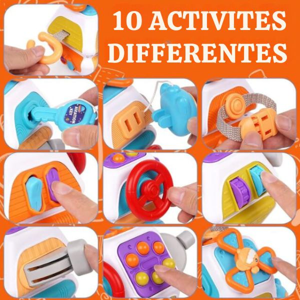 Cube d’Eveil Montessori 10 Activités