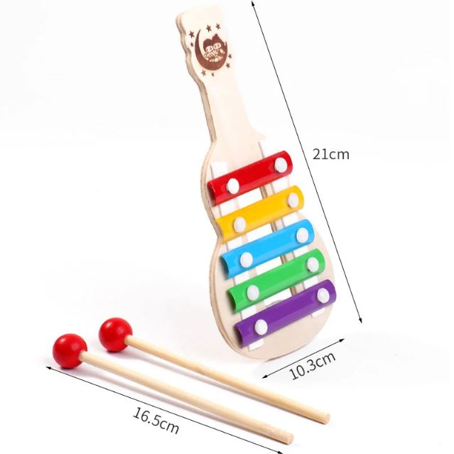 Xylophone en Forme de Violon (Bois)