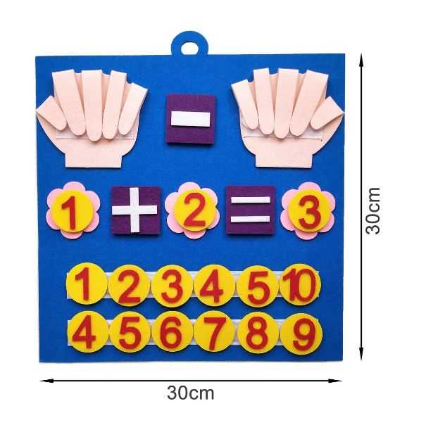 Jeu pour apprendre à compter pour initier les enfants aux additions simples et à la reconnaissance des chiffres dans un format éducatif et ludique.