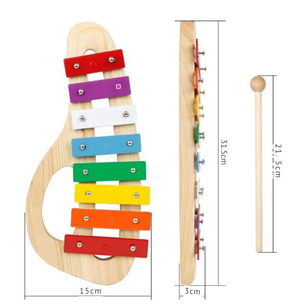 Xylophone en Forme de Violon (bois)