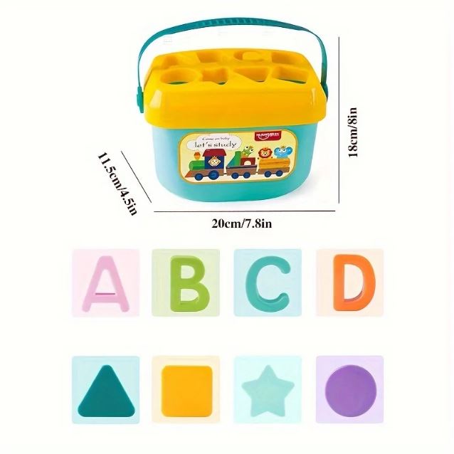 Cubes Educatifs Lettres et Formes