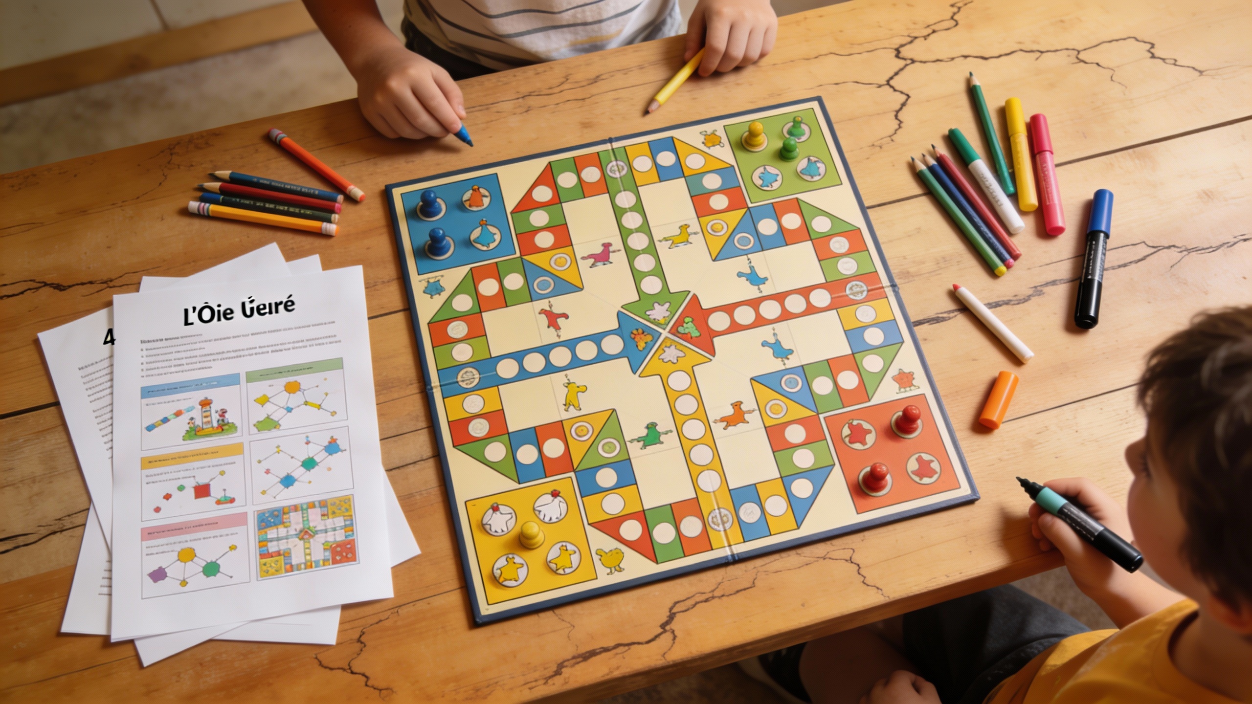 Jeu de l'oie vierge à imprimer