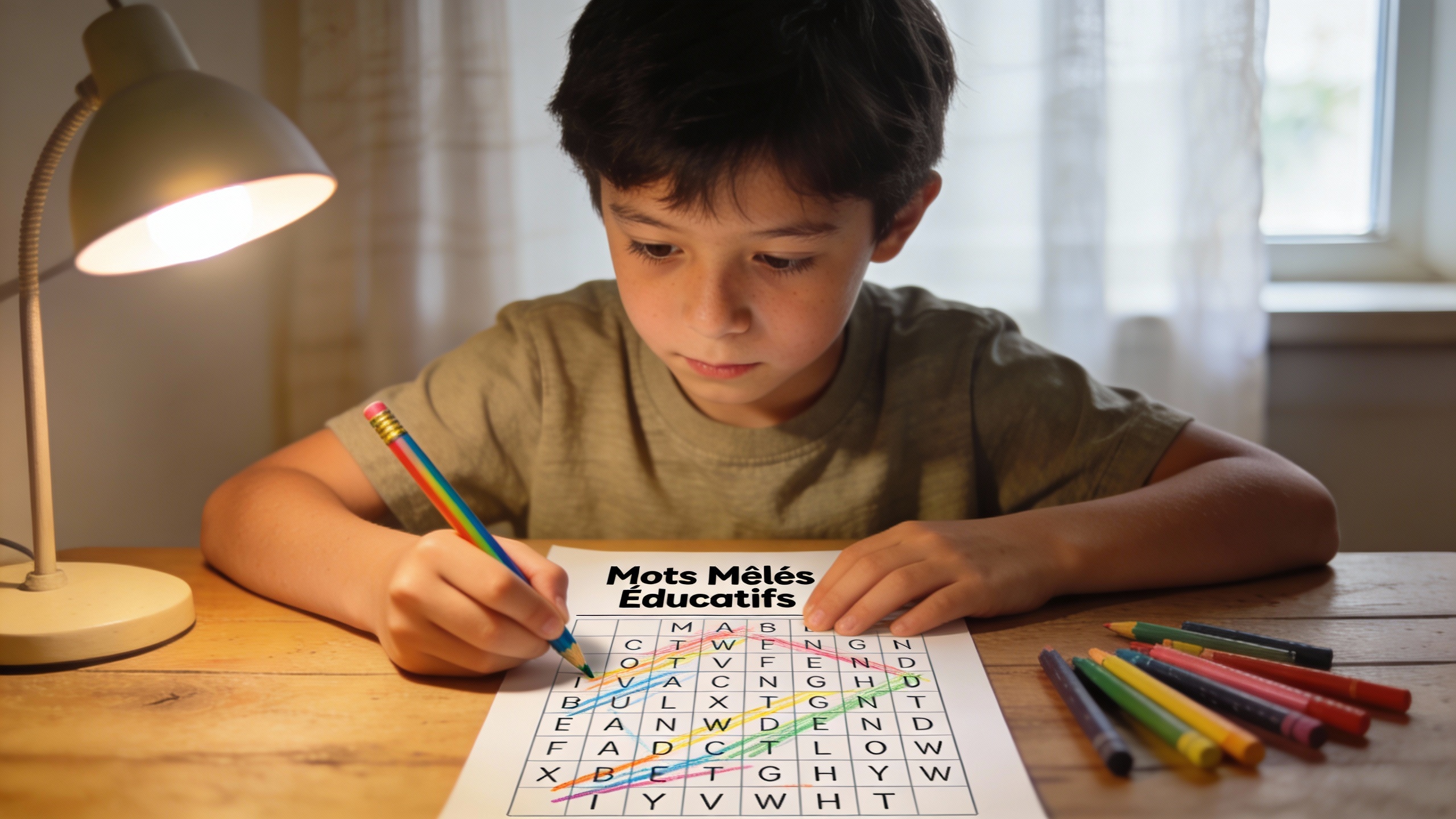 Mots mêlés à imprimer enfant